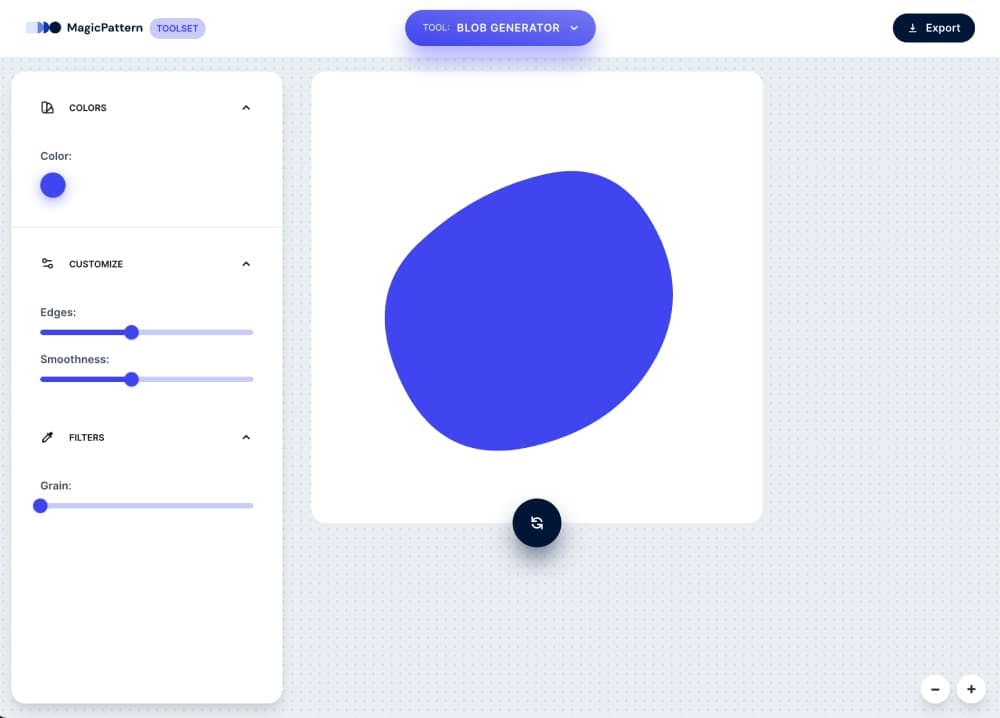 Blob Generator – By the MagicPattern design toolbox