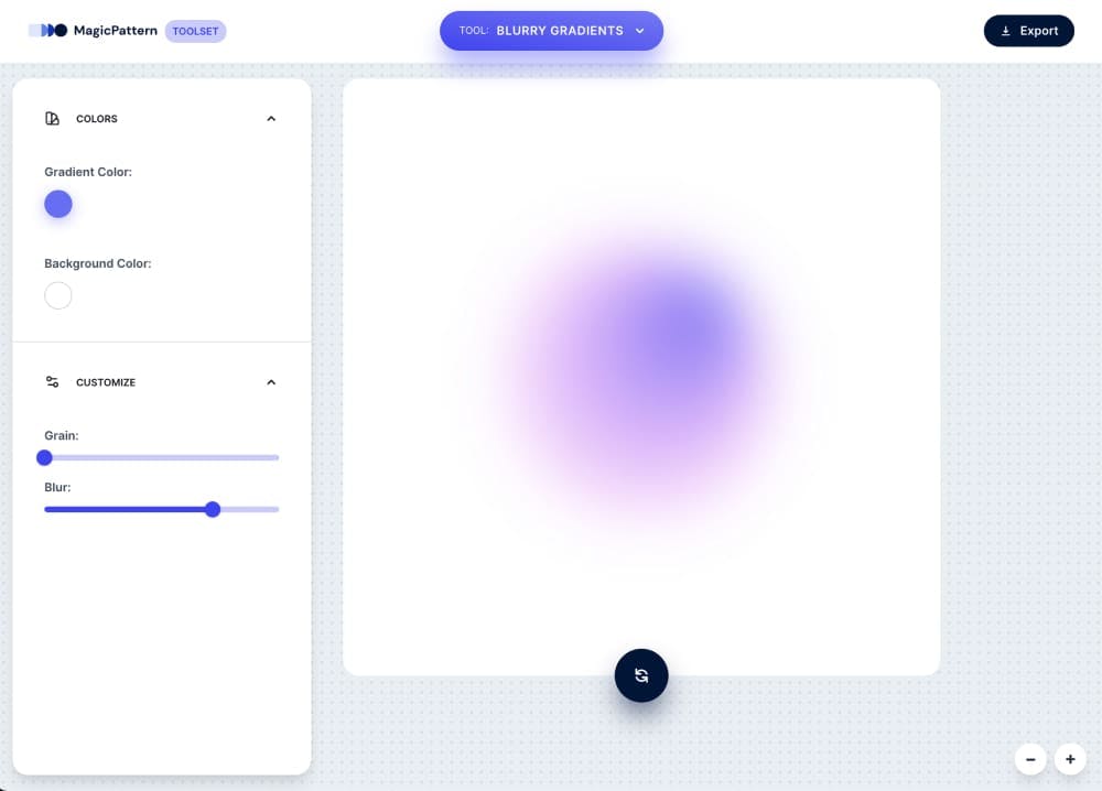 Blurry Gradients – By the MagicPattern design toolbox