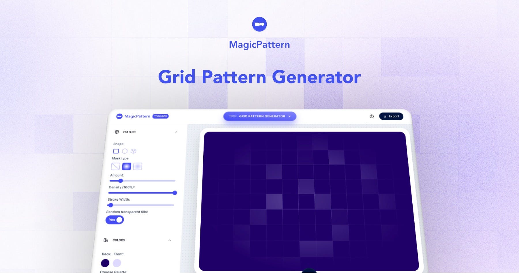 Grid Pattern Generator – By the MagicPattern design toolbox