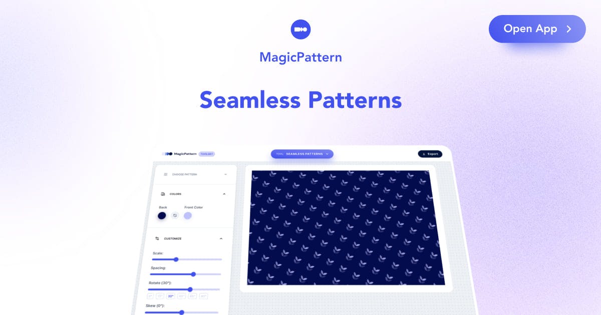 Seamless Pattern Generator – By the MagicPattern design toolbox